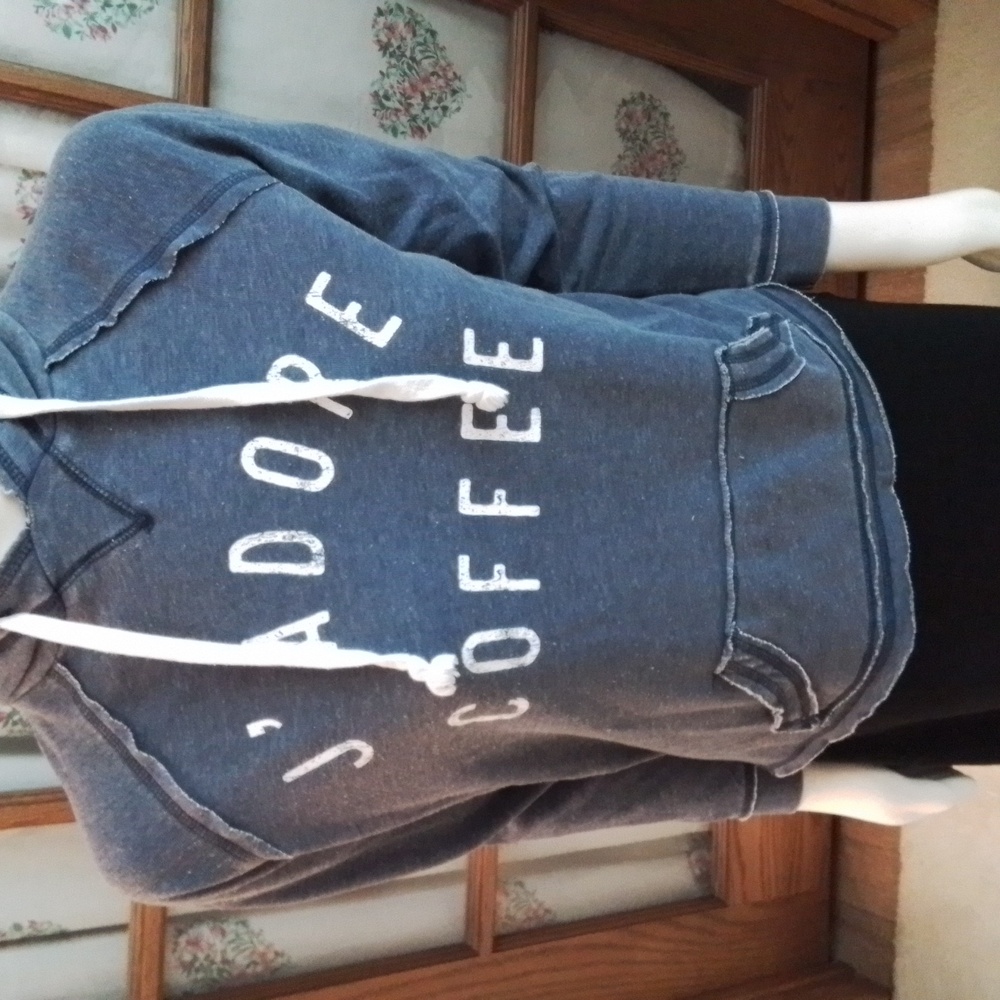 Grayson Threads hooded sweatshirt,  size L, blue
